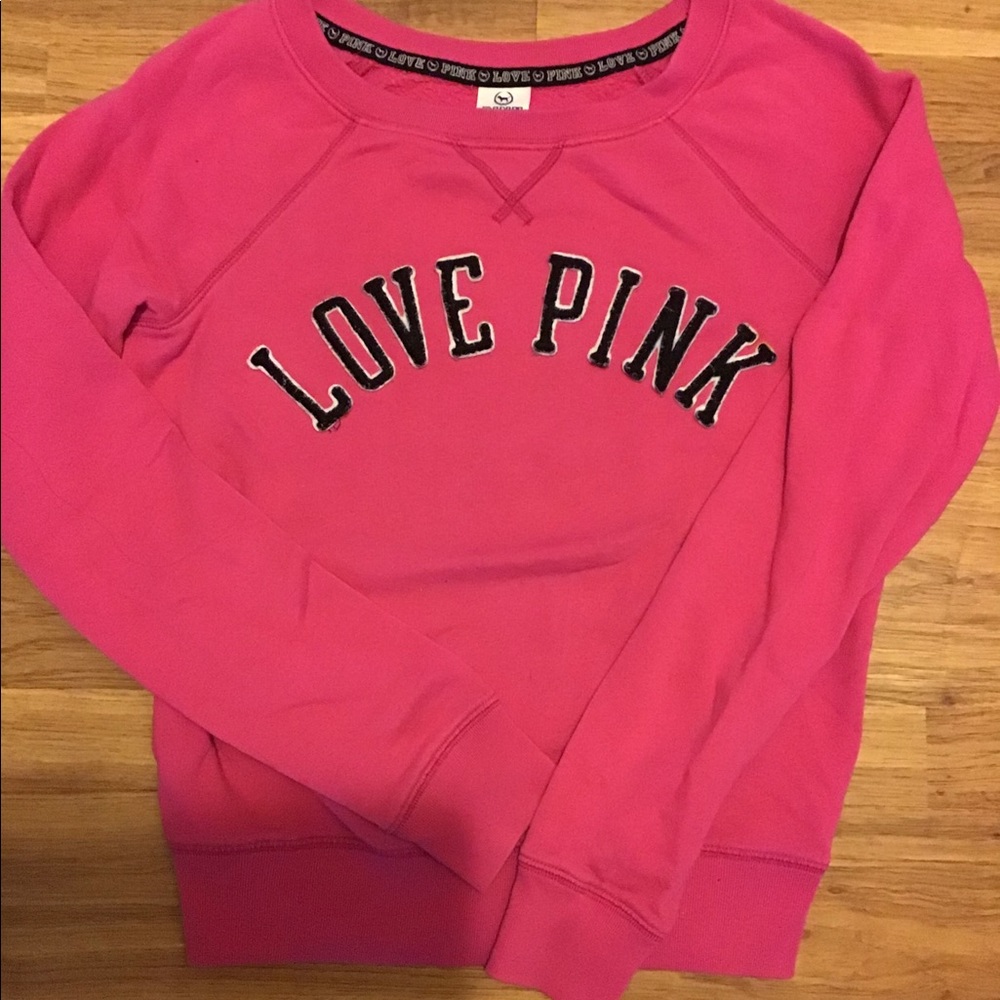 PINK crew neck sweatshirt